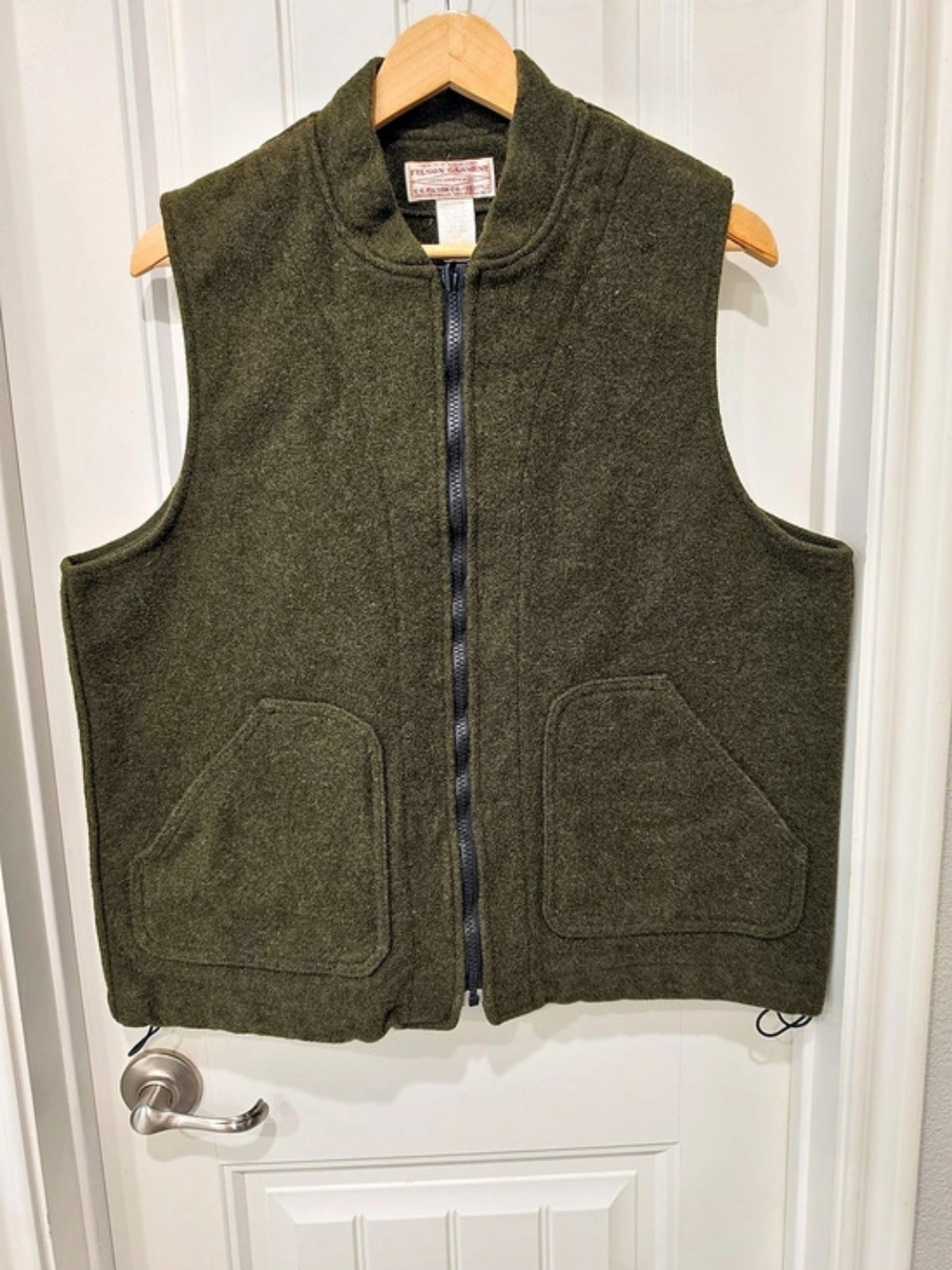 Filson Heavyweight Wool Outfitter Vest / Mackinaw Wool Vest Liner Green L